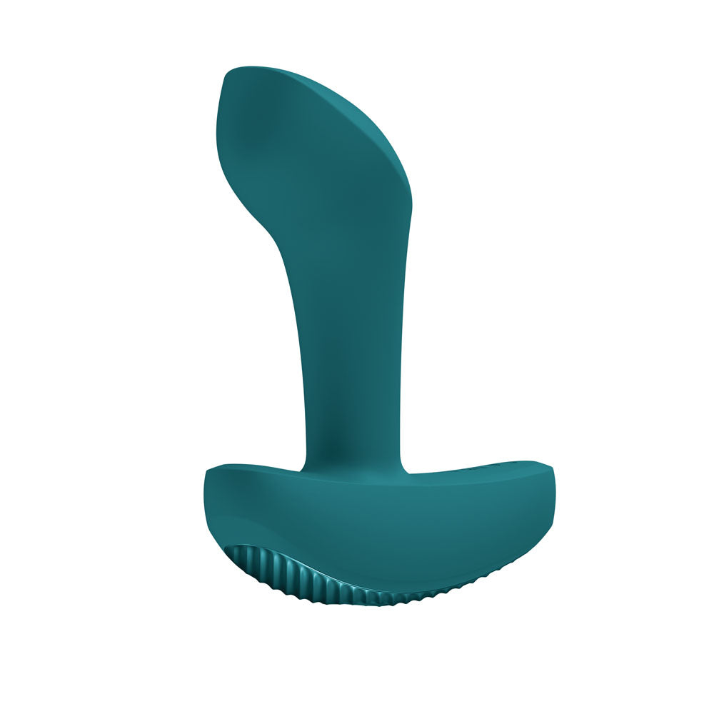 Fun Factory Booty Vibe Bottle Green Bottle Green 9.7 Cm Usb C Rechargeable Vibrating Anal Plug