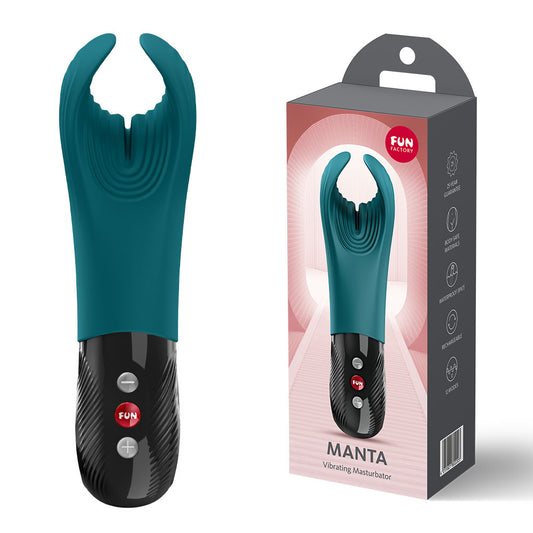 Fun Factory Manta Bottle Green Bottle Green Usb C Rechargeable Unisex Vibrator