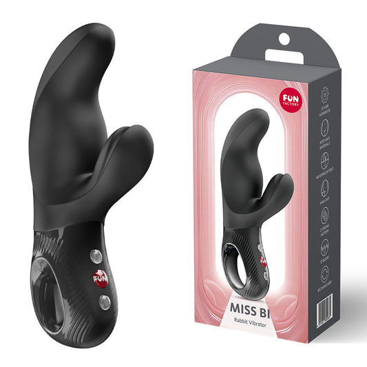 Fun Factory Miss Bi Black Black 17 Cm Usb C Rechargeable Vibrator