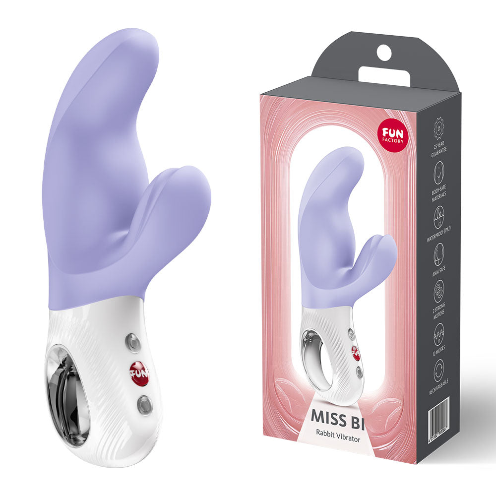 Fun Factory Miss Bi Purple Purple 17 Cm Usb C Rechargeable Vibrator