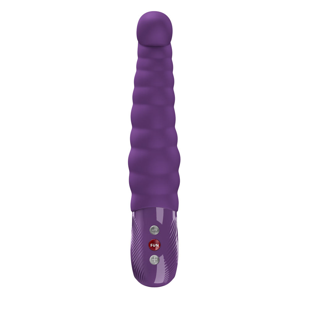 Fun Factory Patchy Paul Dark Violet Dark Violet 23 Cm Usb C Rechargeable Vibrator