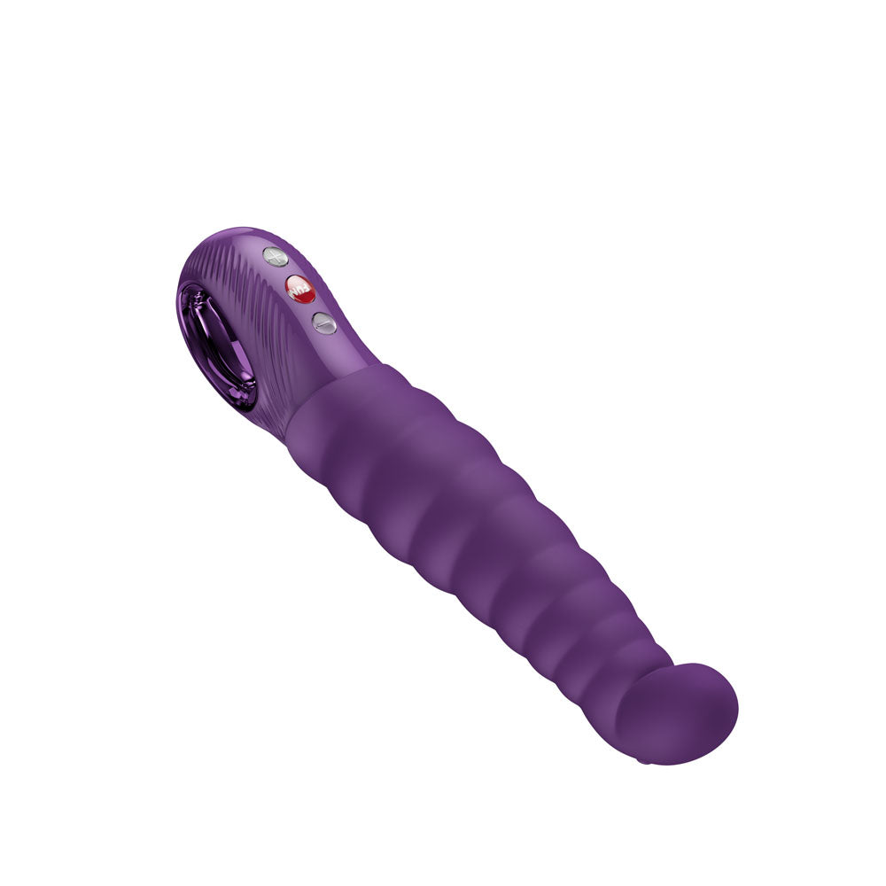 Fun Factory Patchy Paul Dark Violet Dark Violet 23 Cm Usb C Rechargeable Vibrator