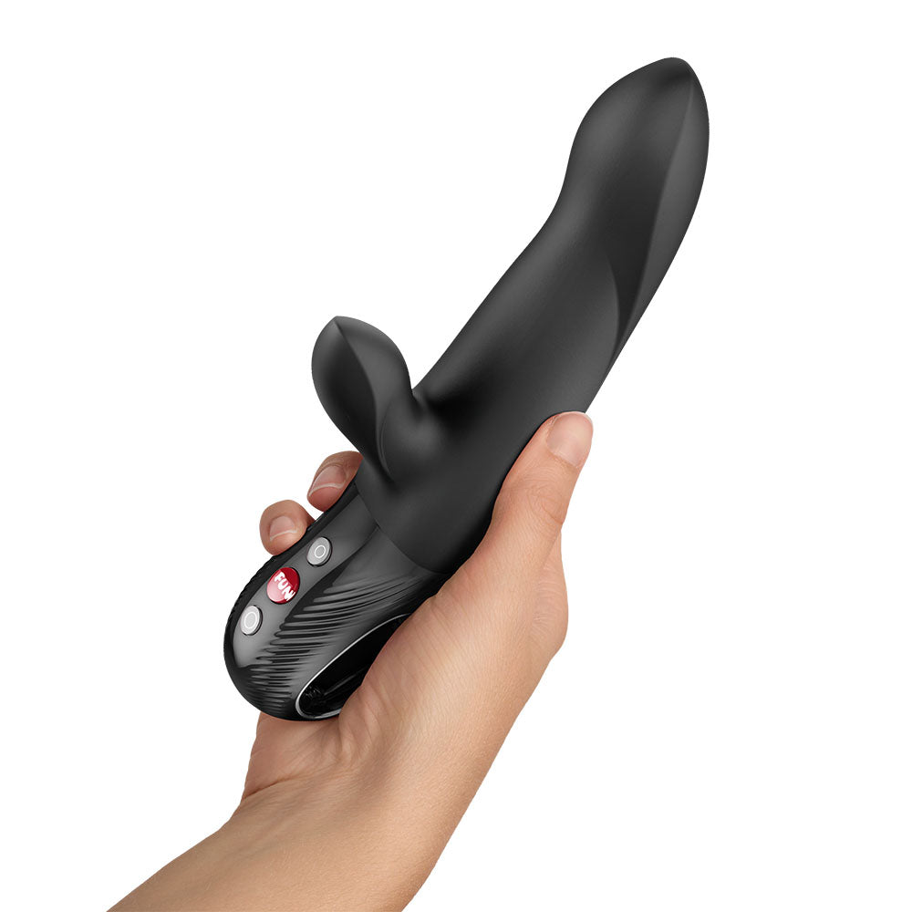 Fun Factory Bi Stronic Arc Black Black 21.6 Cm Usb C Rechargeable Thrusting Vibrator