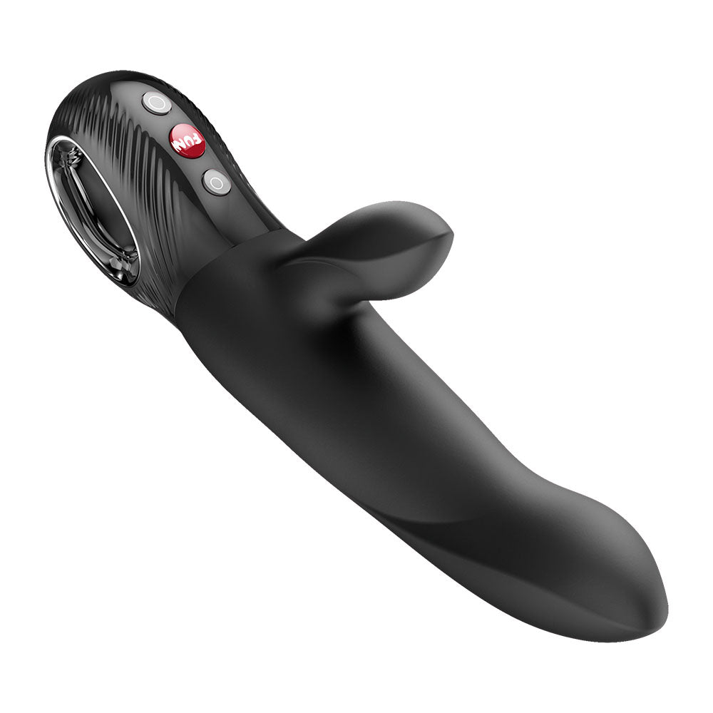 Fun Factory Bi Stronic Arc Black Black 21.6 Cm Usb C Rechargeable Thrusting Vibrator