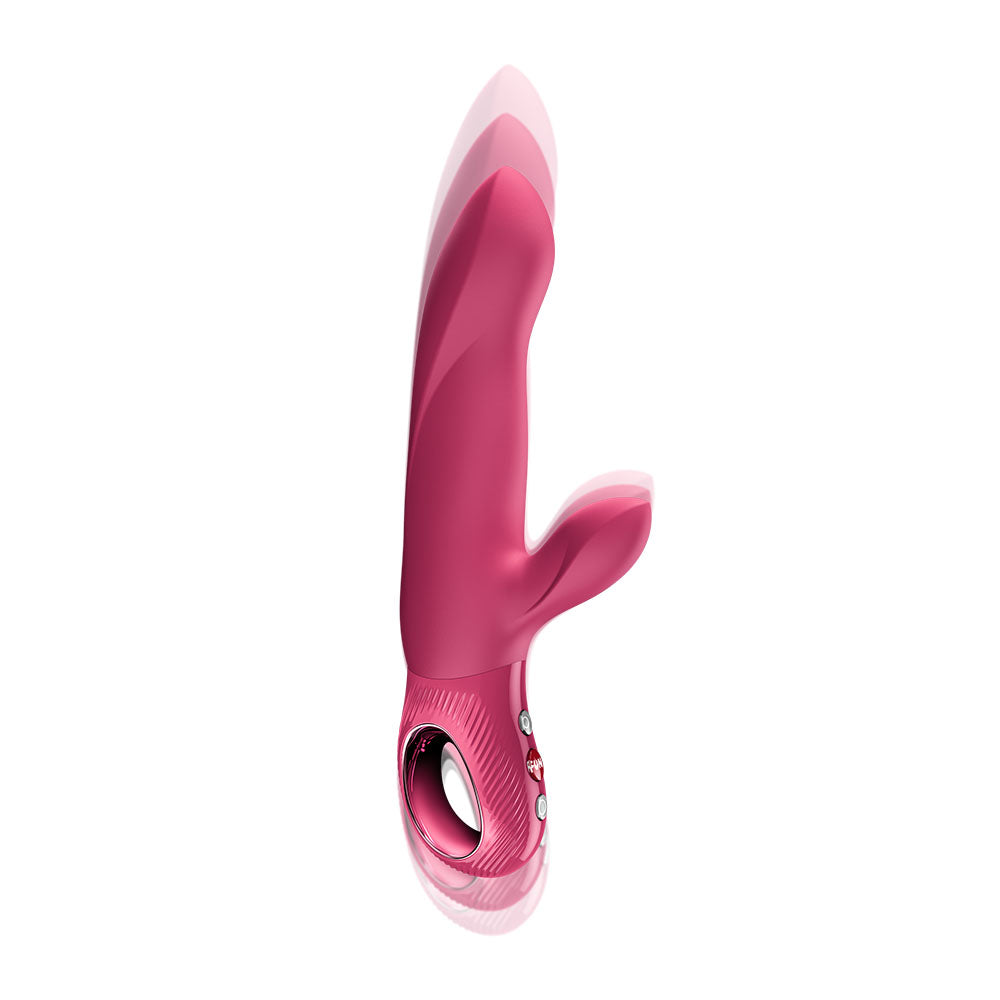 Fun Factory Bi Stronic Arc Raspberry Raspberry 21.6 Cm Usb C Rechargeable Thrusting Vibrator