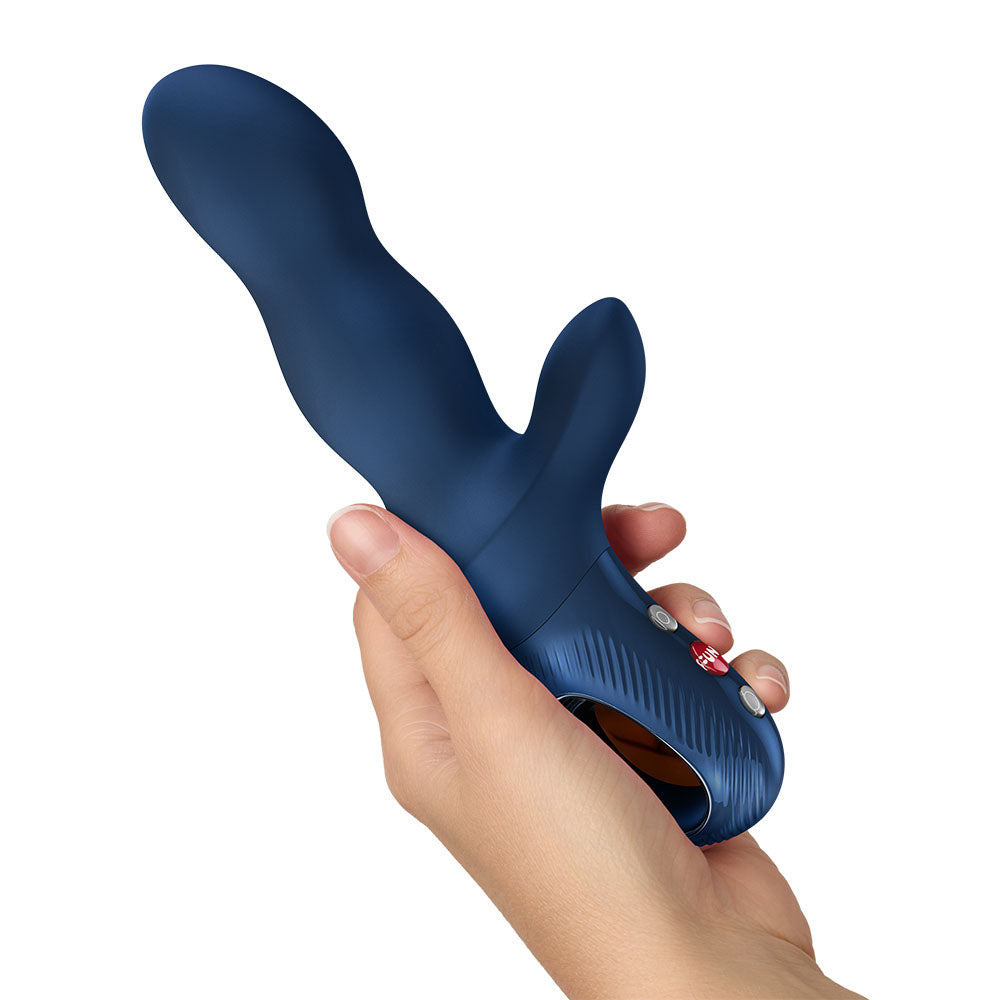 Fun Factory Bi Stronic Crave Nightblue Nightblue Usb C Rechargeable Thrusting Vibrator