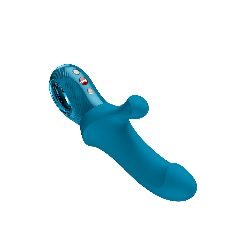 Fun Factory Bi Stronic Curve Aquamarine Aquamarine Usb C Rechargeable Thrusting Vibrator