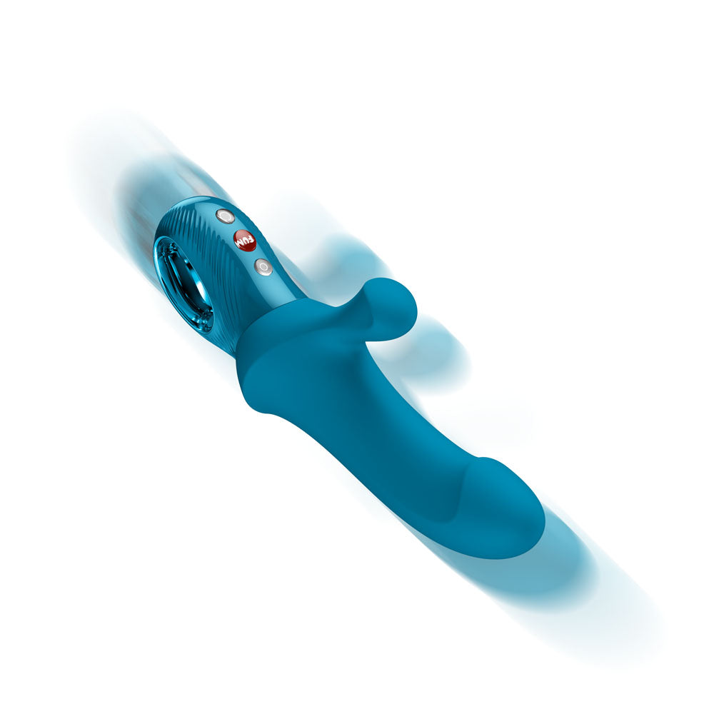 Fun Factory Bi Stronic Curve Aquamarine Aquamarine Usb C Rechargeable Thrusting Vibrator