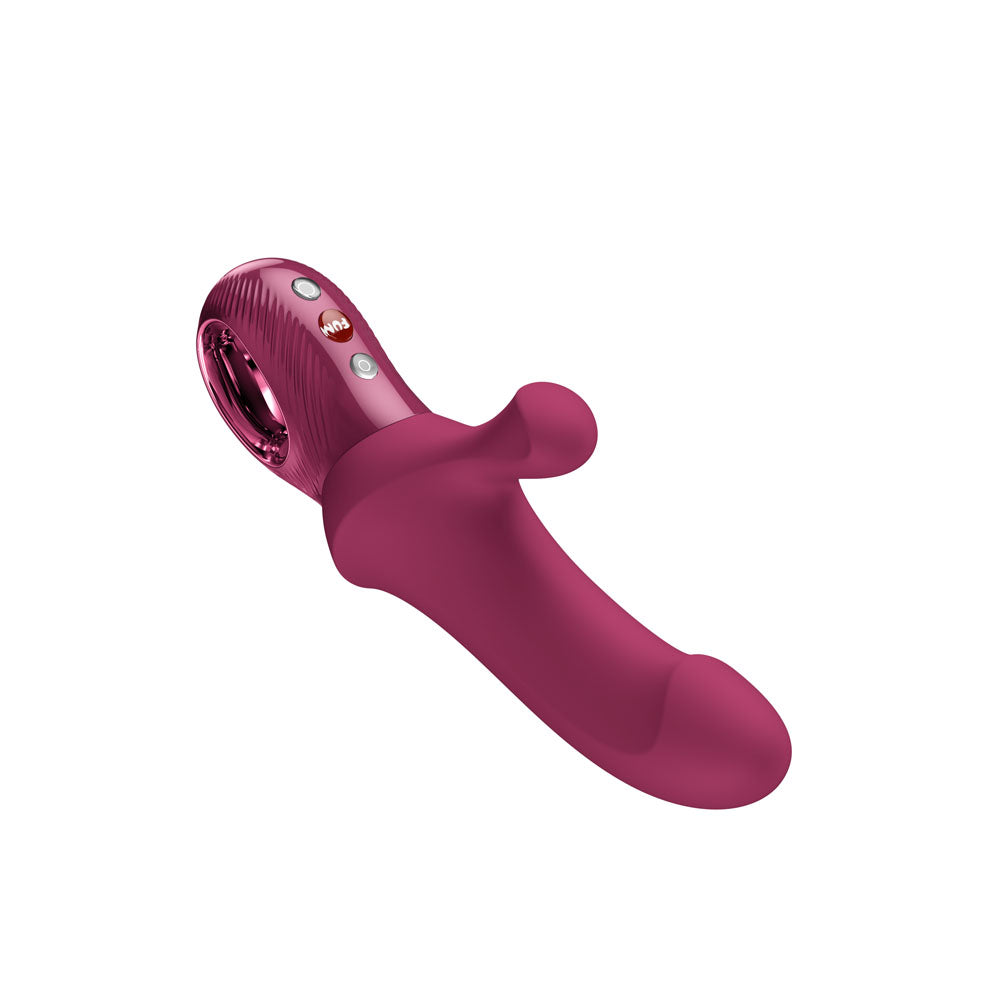 Fun Factory Bi Stronic Curve Wine Red Wine Red Usb C Rechargeable Thrusting Vibrator