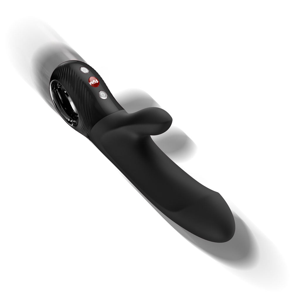 Fun Factory Bi Stronic Embrace Black Black Usb C Rechargeable Thrusting Vibrator