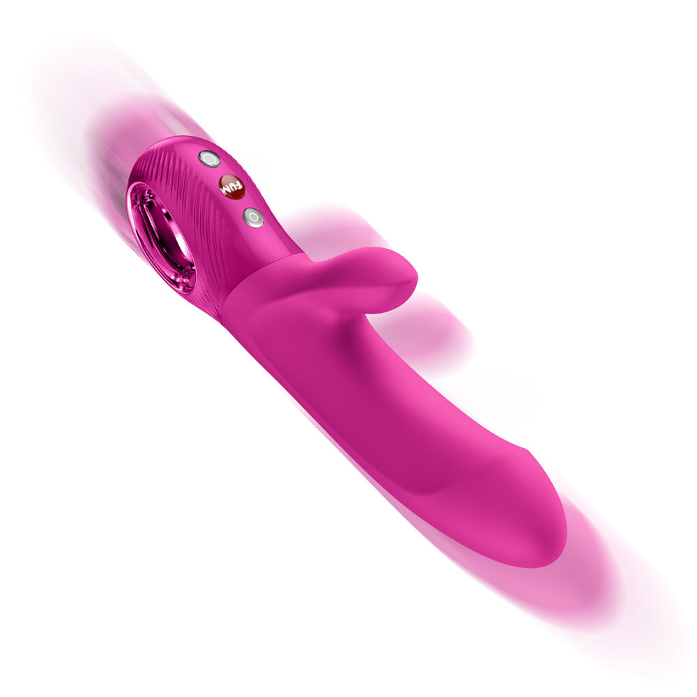 Fun Factory Bi Stronic Embrace Magenta Magenta Usb C Rechargeable Thrusting Vibrator