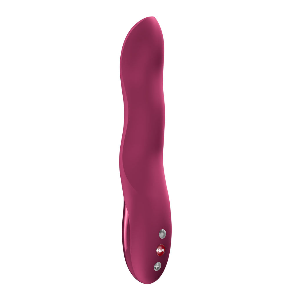 Fun Factory Stronic Wave Wine Red Wine Red Usb C Rechargeable Thrusting Vibrator