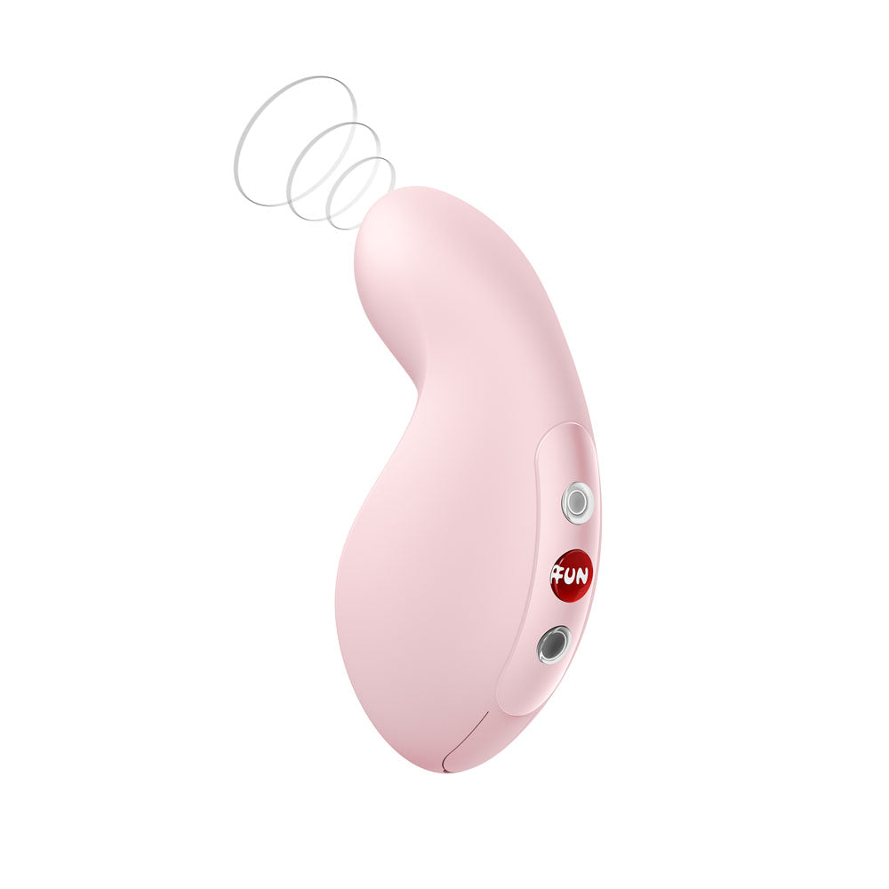 Fun Factory Luna Soft Pink Soft Pink Usb C Rechargeable Air Pulsation Clitoral Stimulator