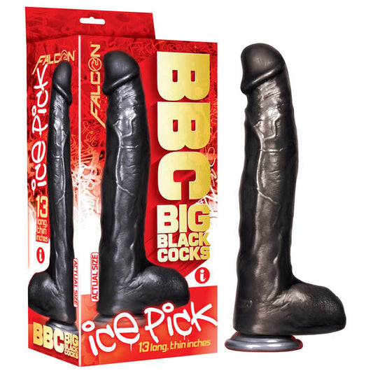 Bbc (Big Black Cocks) Ice Pick Black 33 Cm (13'') Dong