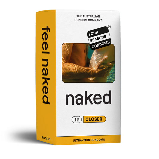 Four Seasons Naked Closer Ultra Thin Tighter Lubed Condoms 12 Pack