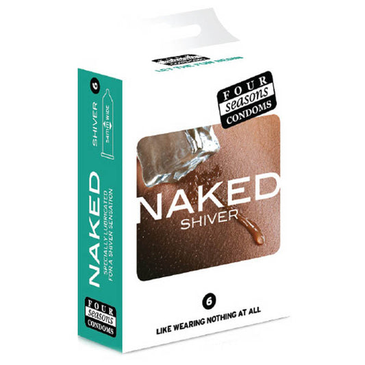 Four Seasons Naked Shiver Ultra Thin Lubricated Condoms 6 Pack