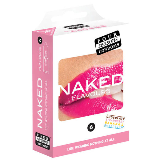 Four Seasons Naked Flavours Ultra Thin Flavoured Condoms 6 Pack