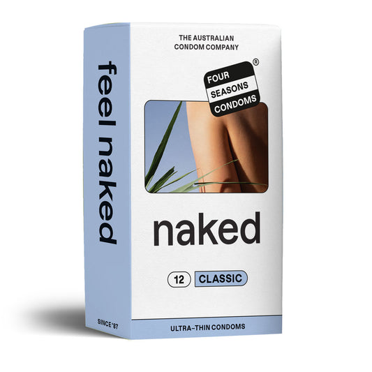 Four Seasons Naked Classic Condoms Ultra Thin Lubricated Condoms 12 Pack