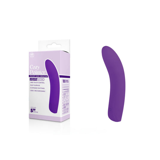 Cozy Pointer Purple Purple 12.7 Usb Rechargeable Mini Vibrator
