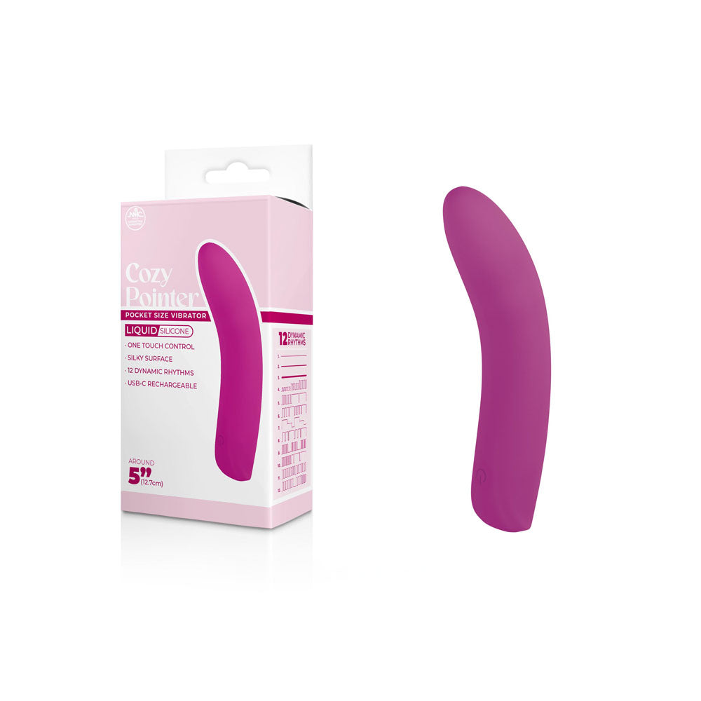 Cozy Pointer Pink Pink 12.7 Usb Rechargeable Mini Vibrator