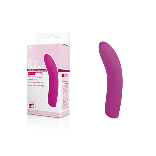 Cozy Pointer Pink Pink 12.7 Usb Rechargeable Mini Vibrator