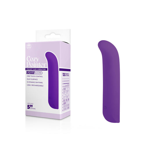Cozy Pointer Purple Purple 12.7 Cm Usb Rechargeable Mini Vibrator