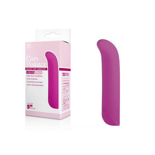 Cozy Pointer Pink Pink 12.7 Cm Usb Rechargeable Mini Vibrator