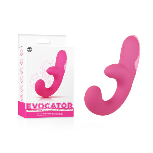 Evocator Pink Usb Rechargeable Dual Motor G Spot Vibrator