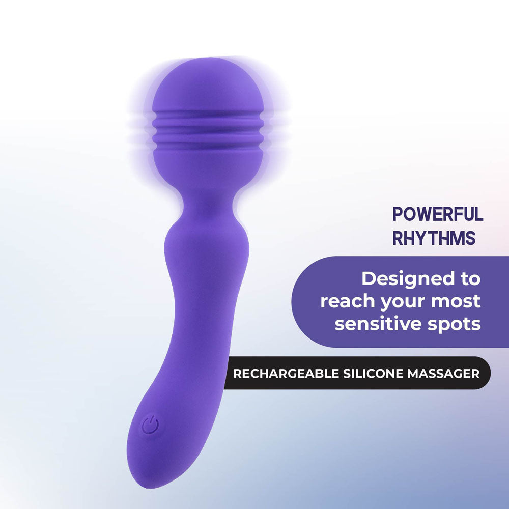 Xciter Purple Purple 16.5 Cm Usb Rechargeable Massage Wand