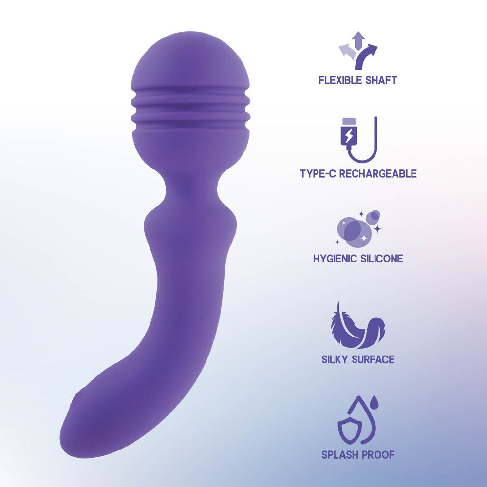 Xciter Purple Purple 16.5 Cm Usb Rechargeable Massage Wand