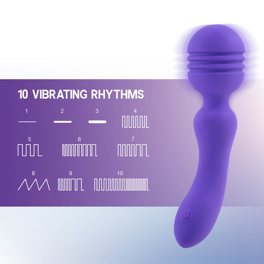Xciter Purple Purple 16.5 Cm Usb Rechargeable Massage Wand