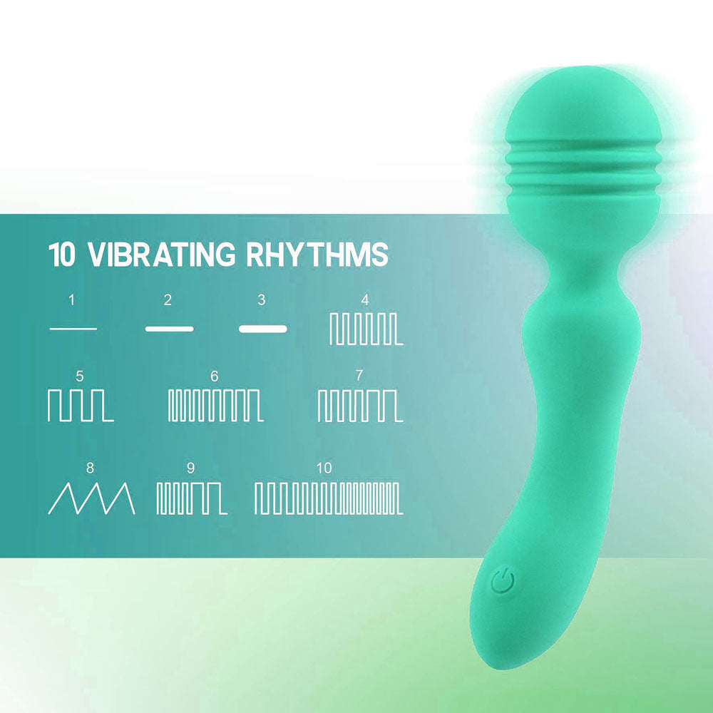 Xciter Teal Teal 16.5 Cm Usb Rechargeable Massage Wand