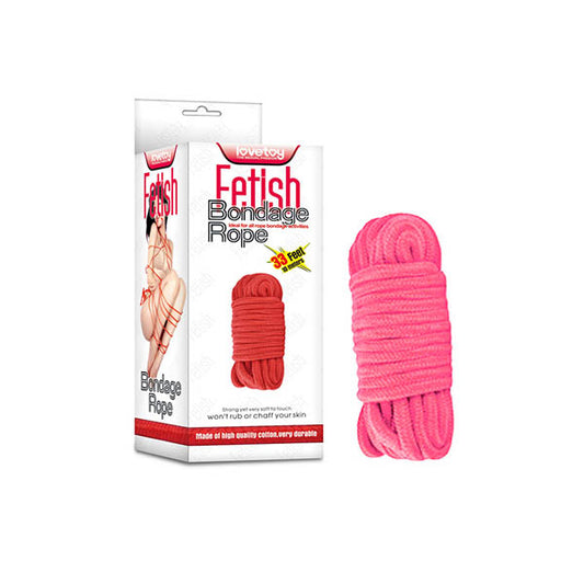 Fetish Bondage Rope Black 10 M Length