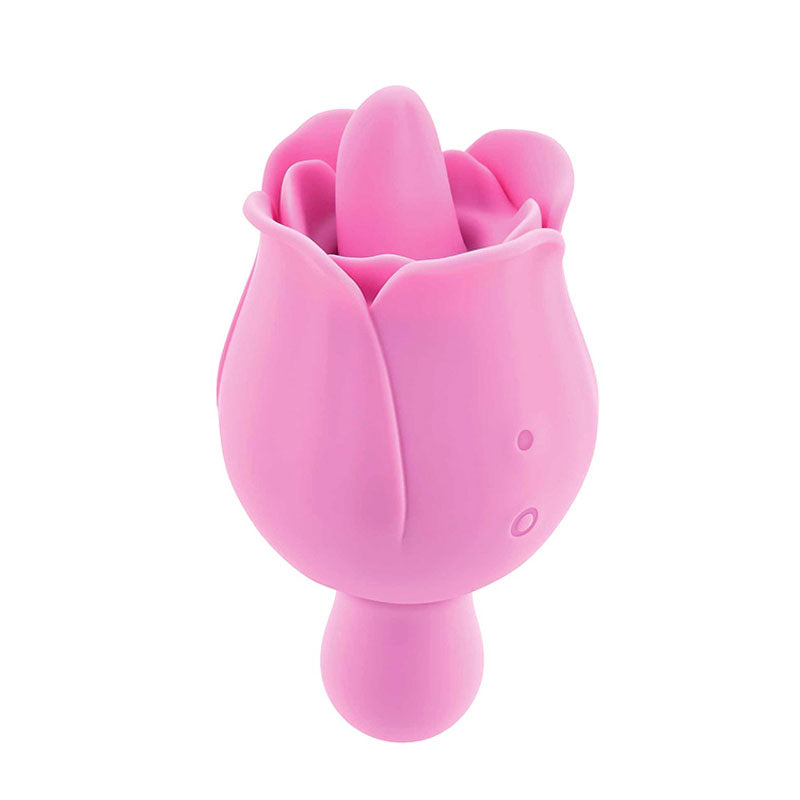 Adam & Eve Eves Ravishing Clit Flicking Rose Pink Usb Rechargeable Rose Flicking Stimulator