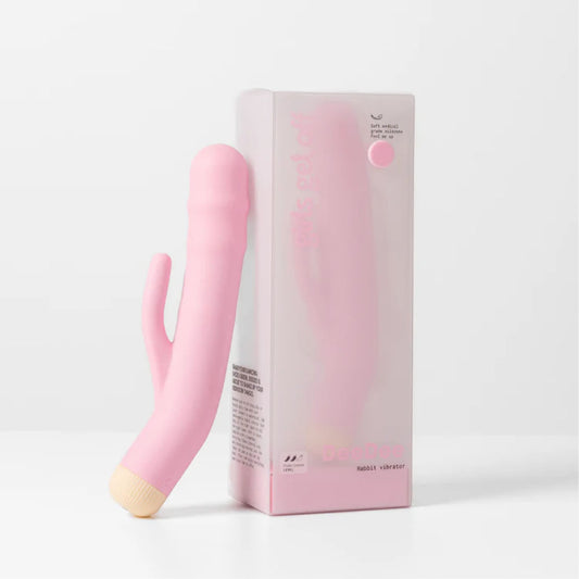 Girls Get Off Dee Dee Pink 19 Cm Usb Rechargeable Thrusting Rabbit Vibrator