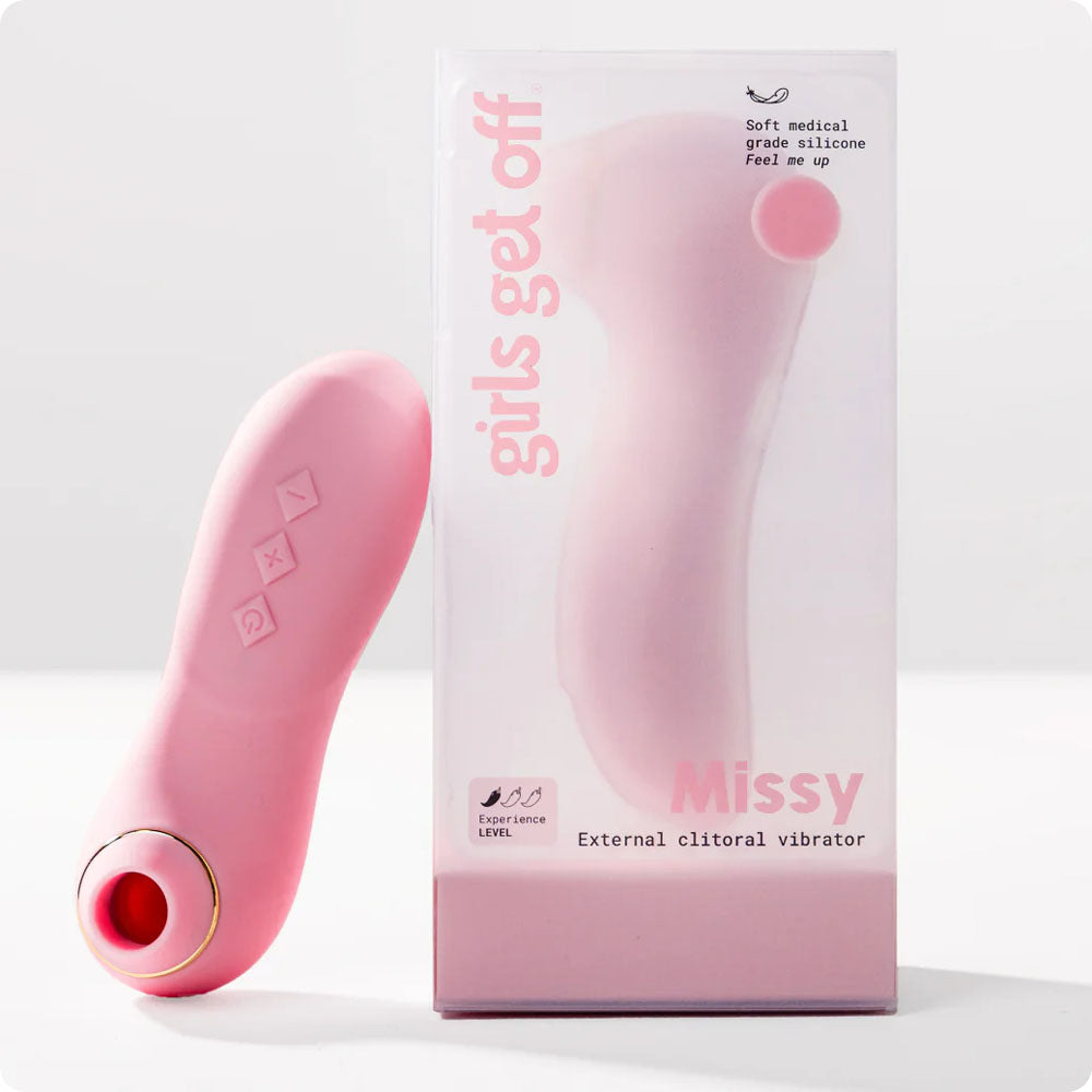 Girls Get Off Missy Pink Usb Rechargeable Air Pulse Clitoral Stimulator