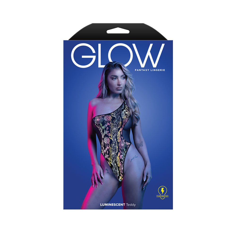 Glow Luminescent Flash Teddy Ml Black Reflective Teddy M/L Size