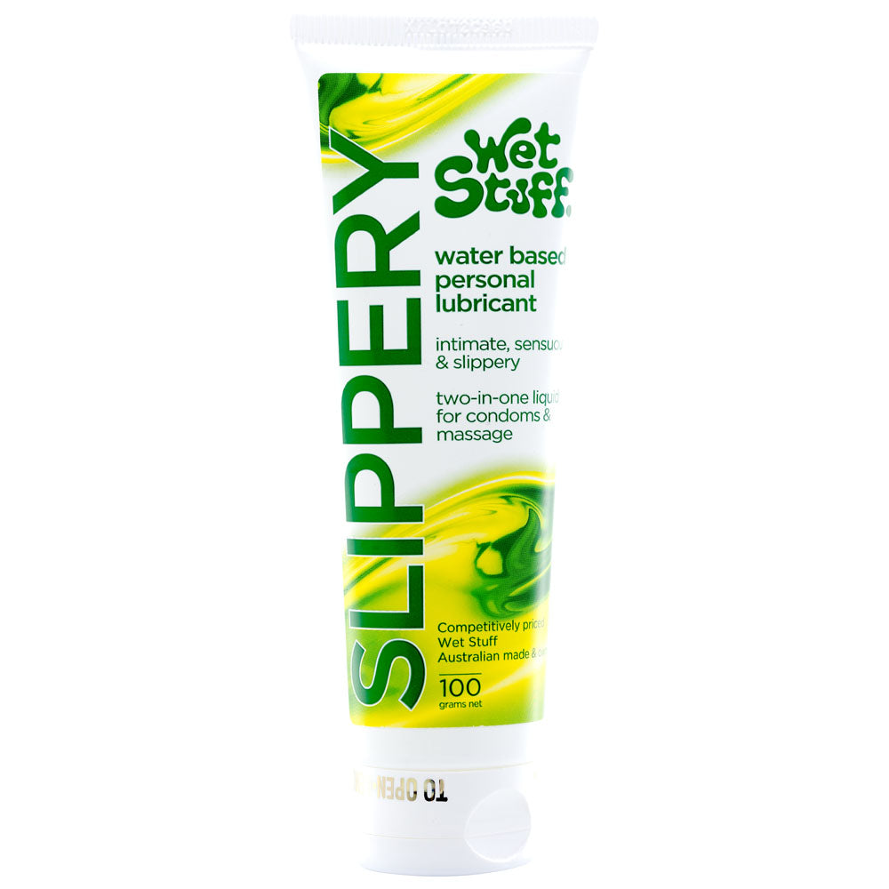 Wet Stuff Slippery 100g Tube Water Based Lubricant 100 Gram Tube