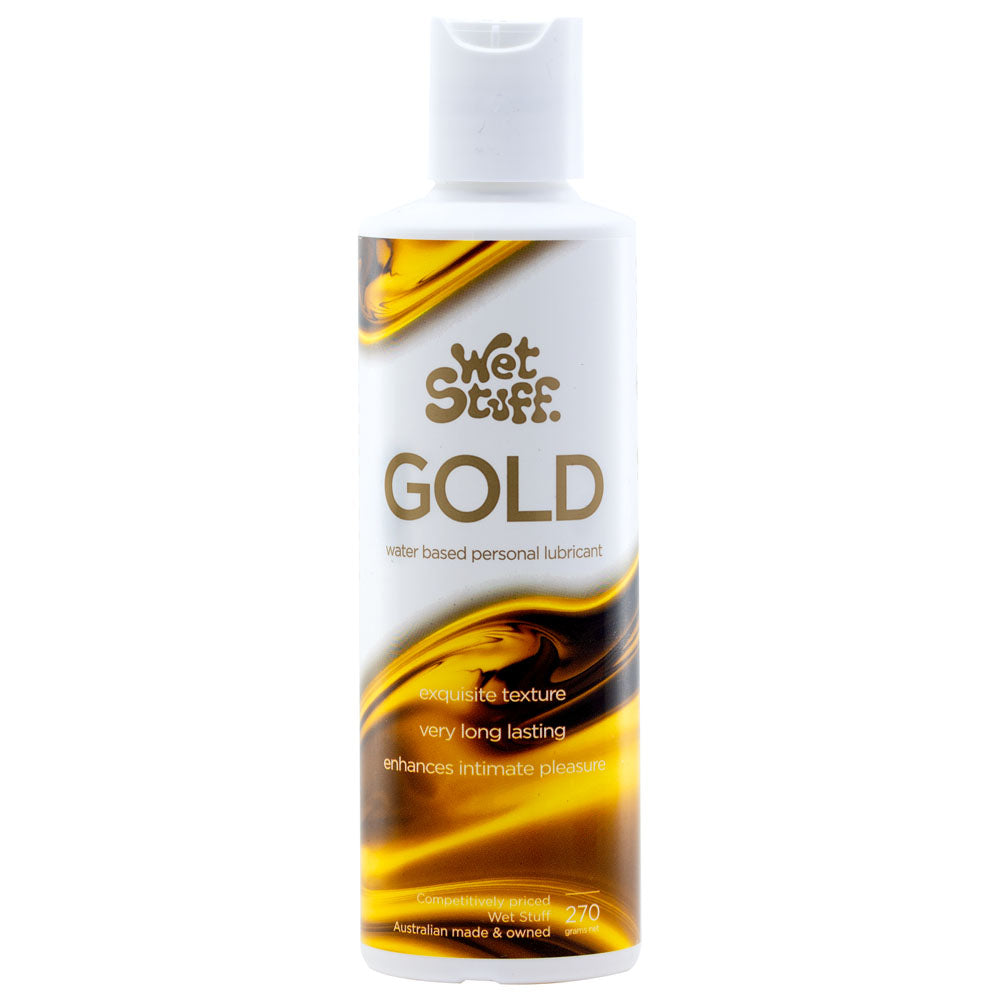 Wet Stuff Gold 270g Disktop Water Based Lubricant 270 Gram Bottle