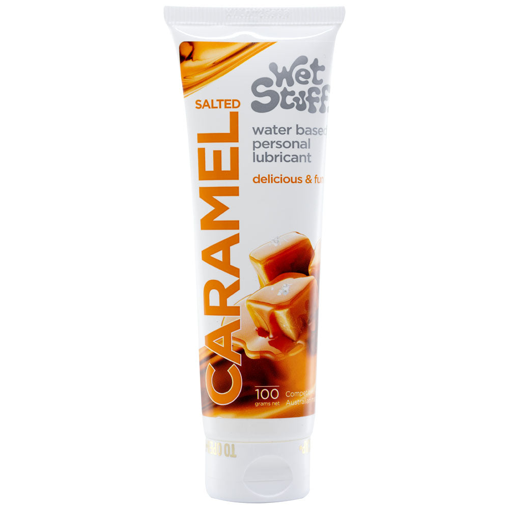 Wet Stuff Salted Caramel 100g Tube Salted Caramel Flavoured Water Based Lubricant 100 Gram Tube