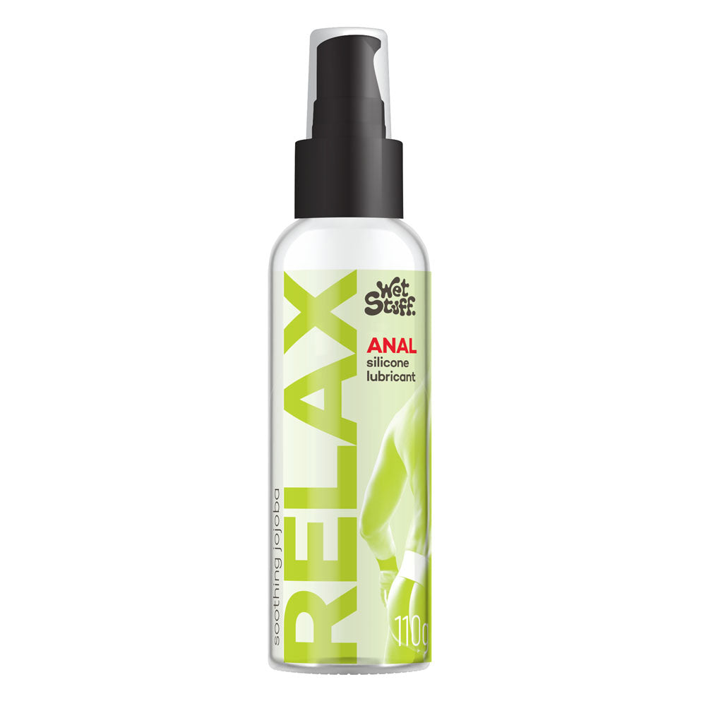 Wet Stuff Relax 110g Pump Anal Silicone Lubricant 110 Gram Pump Bottle