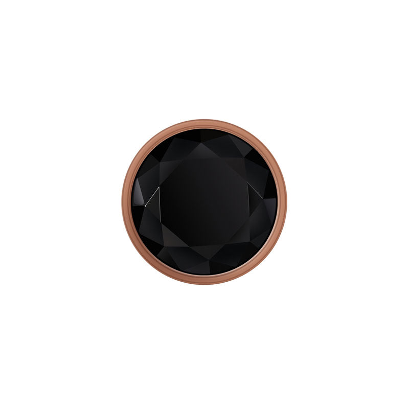 Gender X Gold Digger Small Rose Gold Small Butt Plug With Black Gem Base