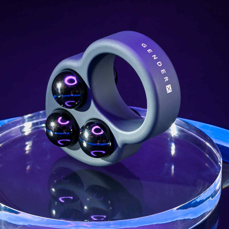 Gender X Workout Ring Black Weighted Cock Ring