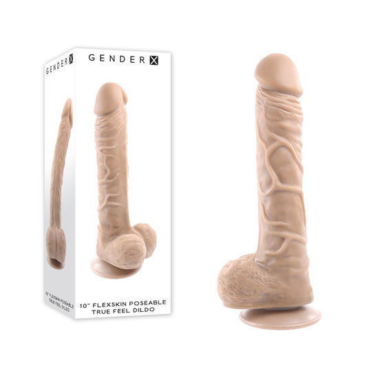 Gender X 10'' Flexskin Poseable True Feel Light Flesh 29.2 Cm Poseable Dong