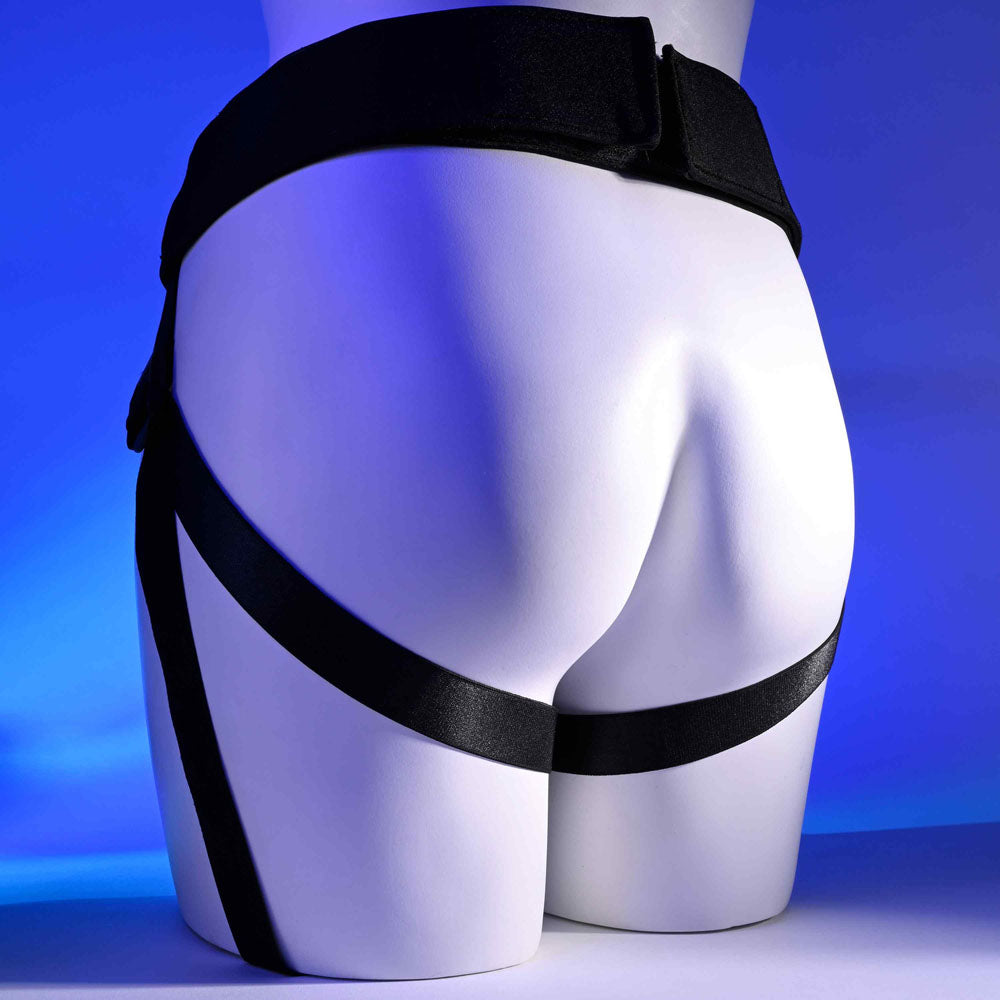 Gender X Double Rider Black Adjustable Strap On Harness (No Probe Included)