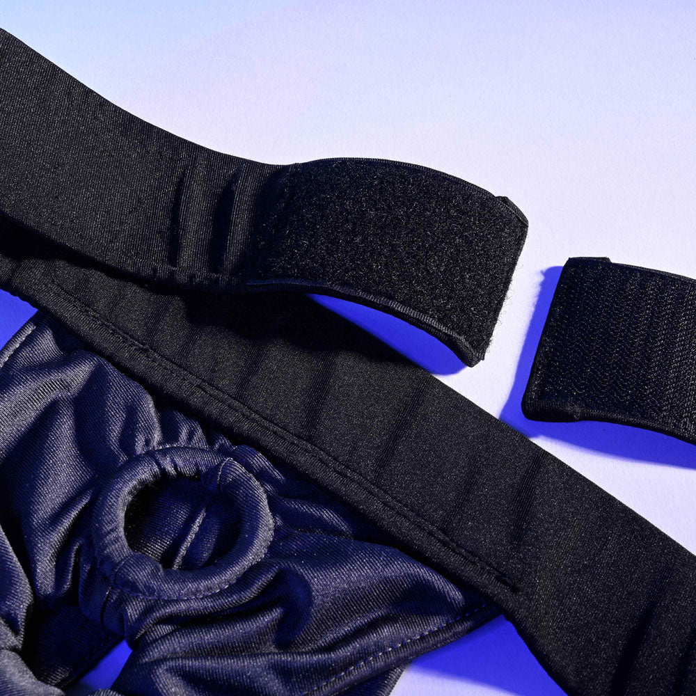Gender X Double Rider Black Adjustable Strap On Harness (No Probe Included)
