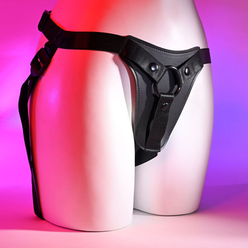 Gender X Pleasure Harness Black Adjustable Harness (No Probe Included)