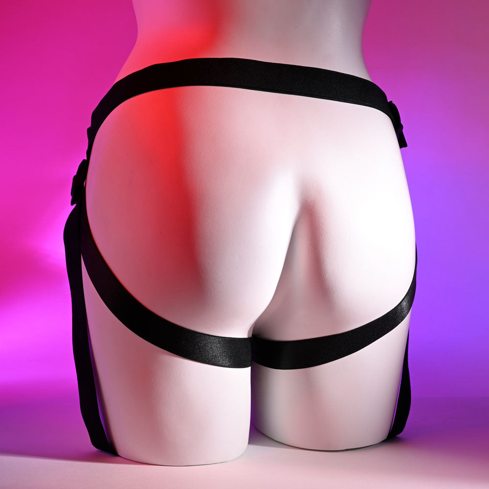 Gender X Pleasure Harness Black Adjustable Harness (No Probe Included)