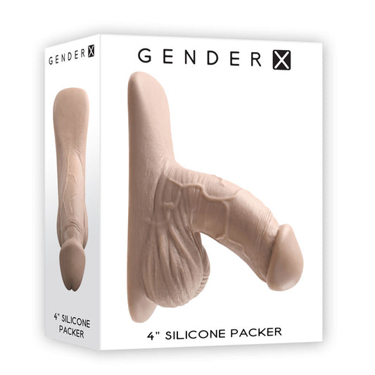 Gender X 4'' Silicone Packer Light Flesh 10 Cm Packer