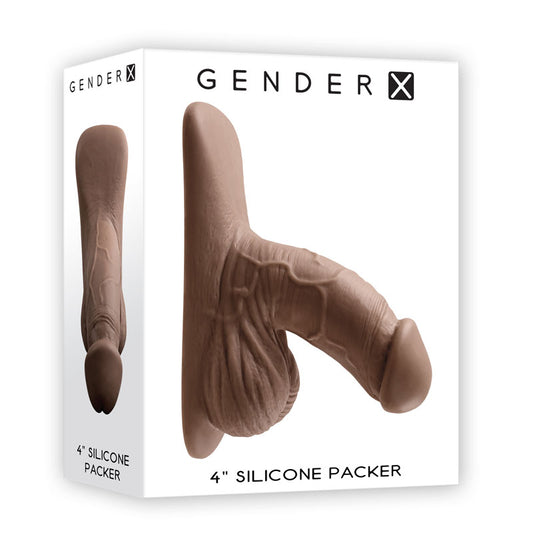 Gender X 4'' Silicone Packer Dark Brown 10 Cm Packer